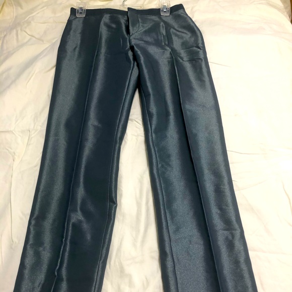 Gucci green/gold Metallic Trouser pants - Picture 5 of 13
